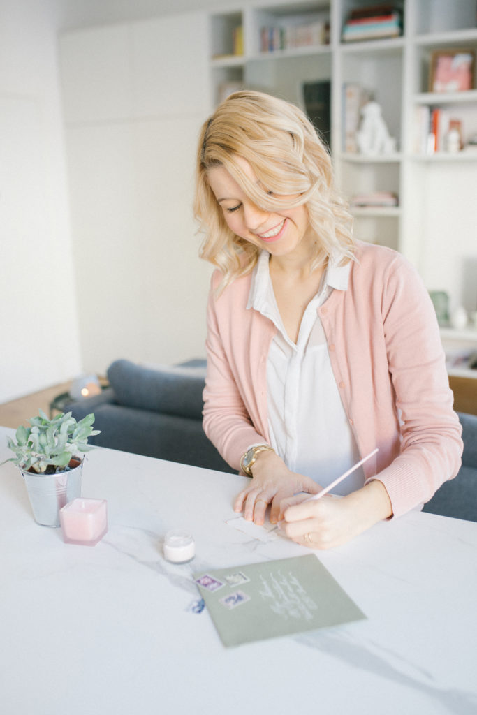 Chiara pink ink studio hand writer